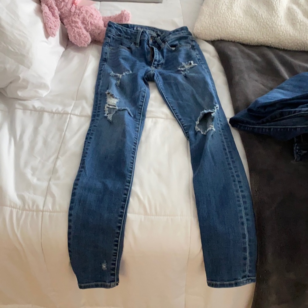 American Eagle High Rise Skinny Jeans